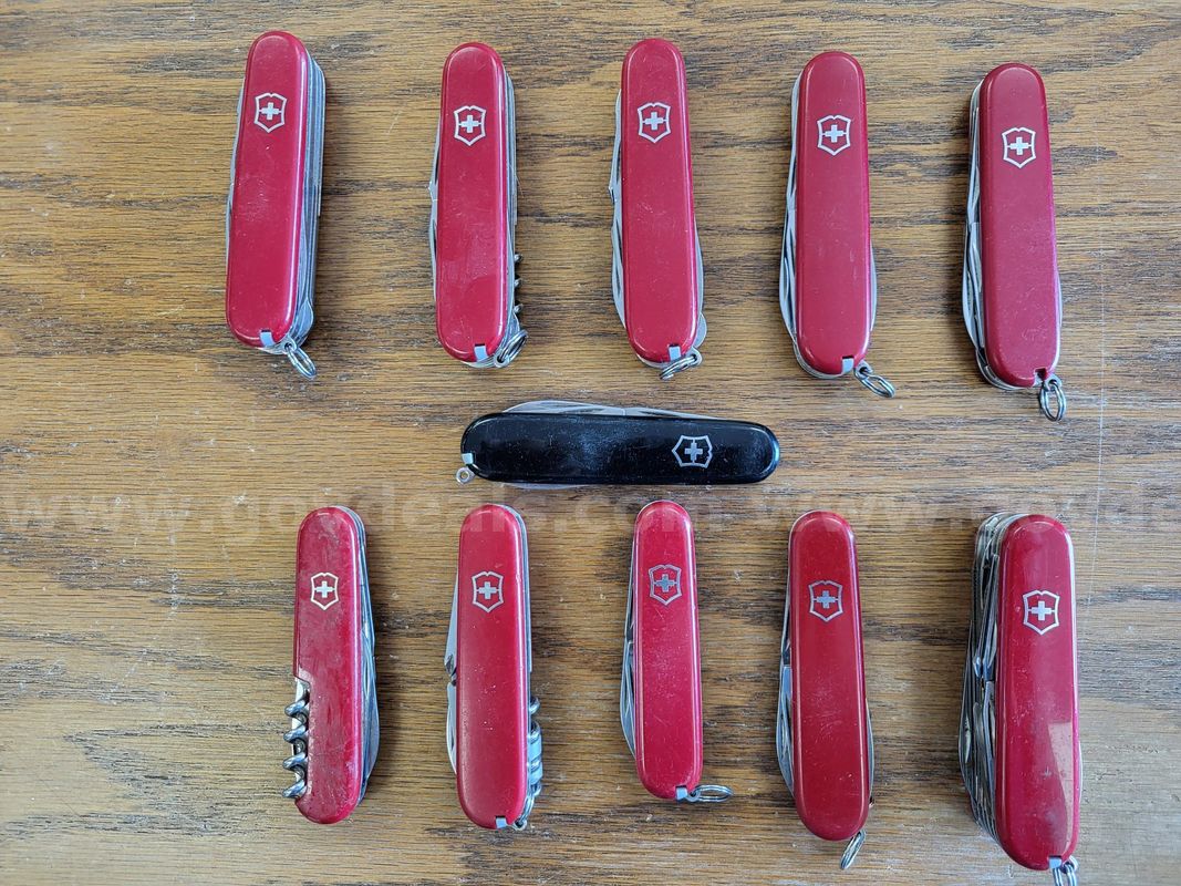 Assortment of Swiss Army Knives