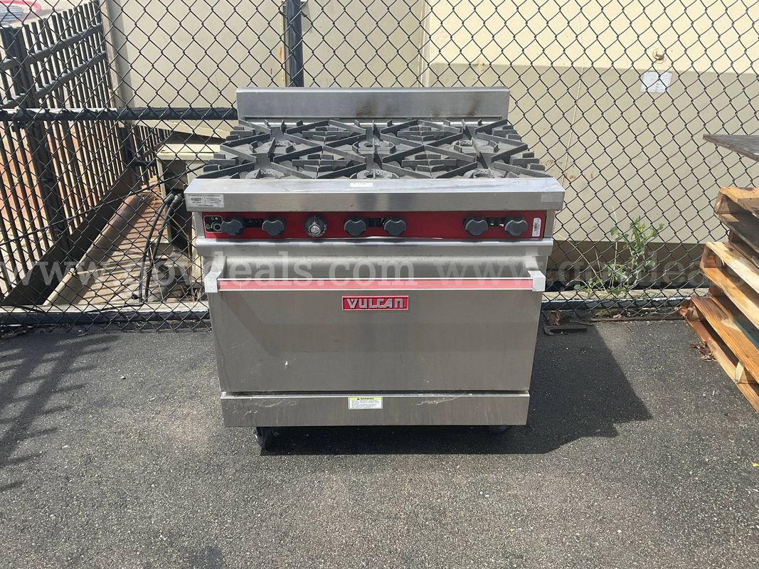 Vulcan Commercial 6-Burner Gas Range with Oven