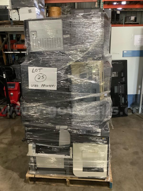 Lot of 25 Used Printers