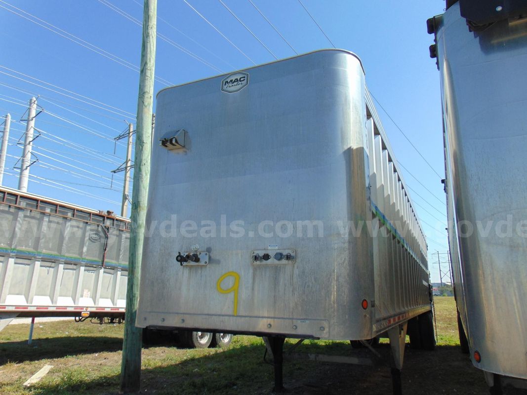 123123/ 2018 MAC, walking floor Trailer TNSP48MF, closed top Aluminum Body 85 Cubic Yards 41' Long X 8' Wide SW 26-04 #9