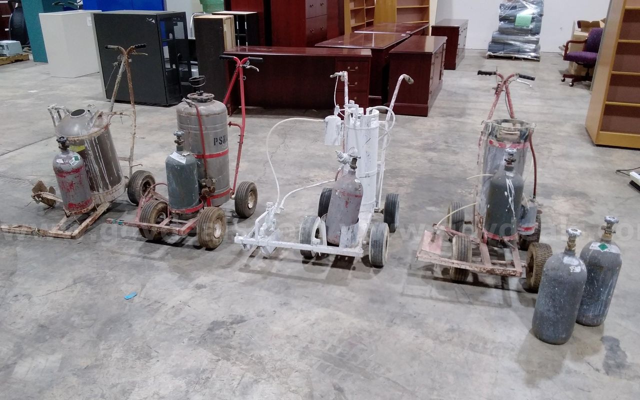 Lot of (4) Paint Striping machines. For parts or repair.