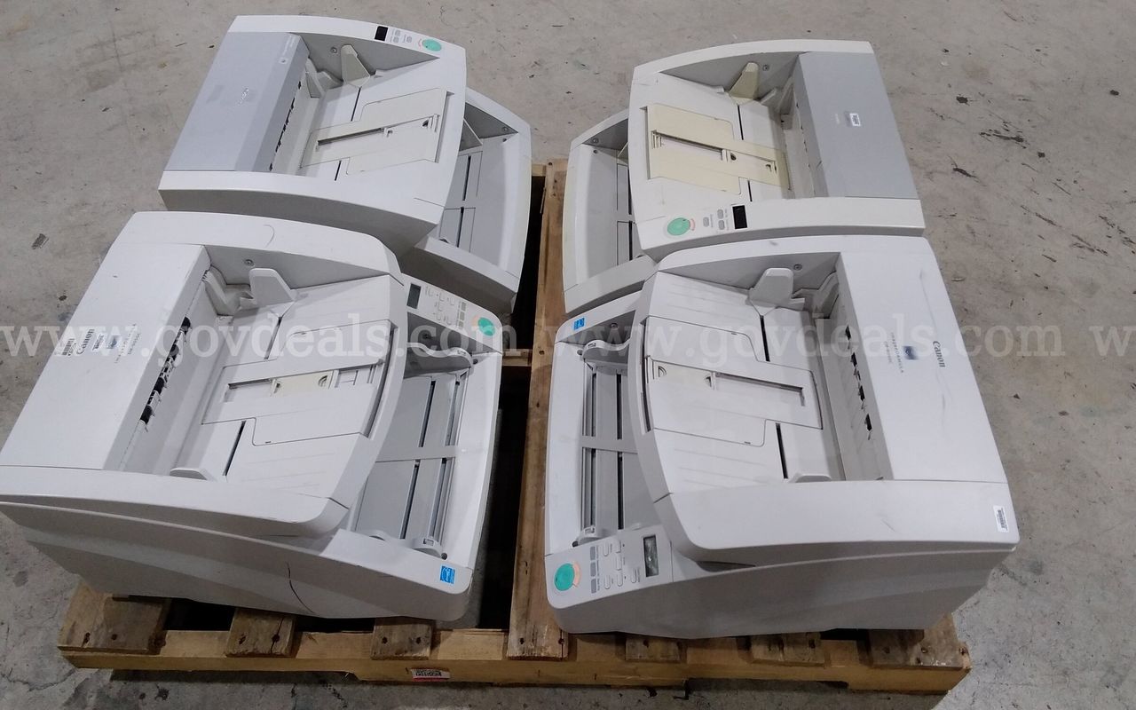 lot of (4) Canon ImageFormula high speed scanners.
