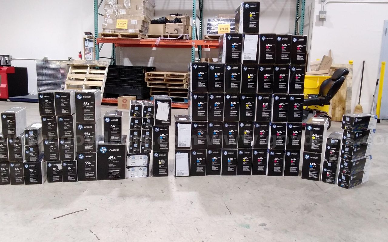 Lot of (81) HP toner. All are expired. All new and unused.