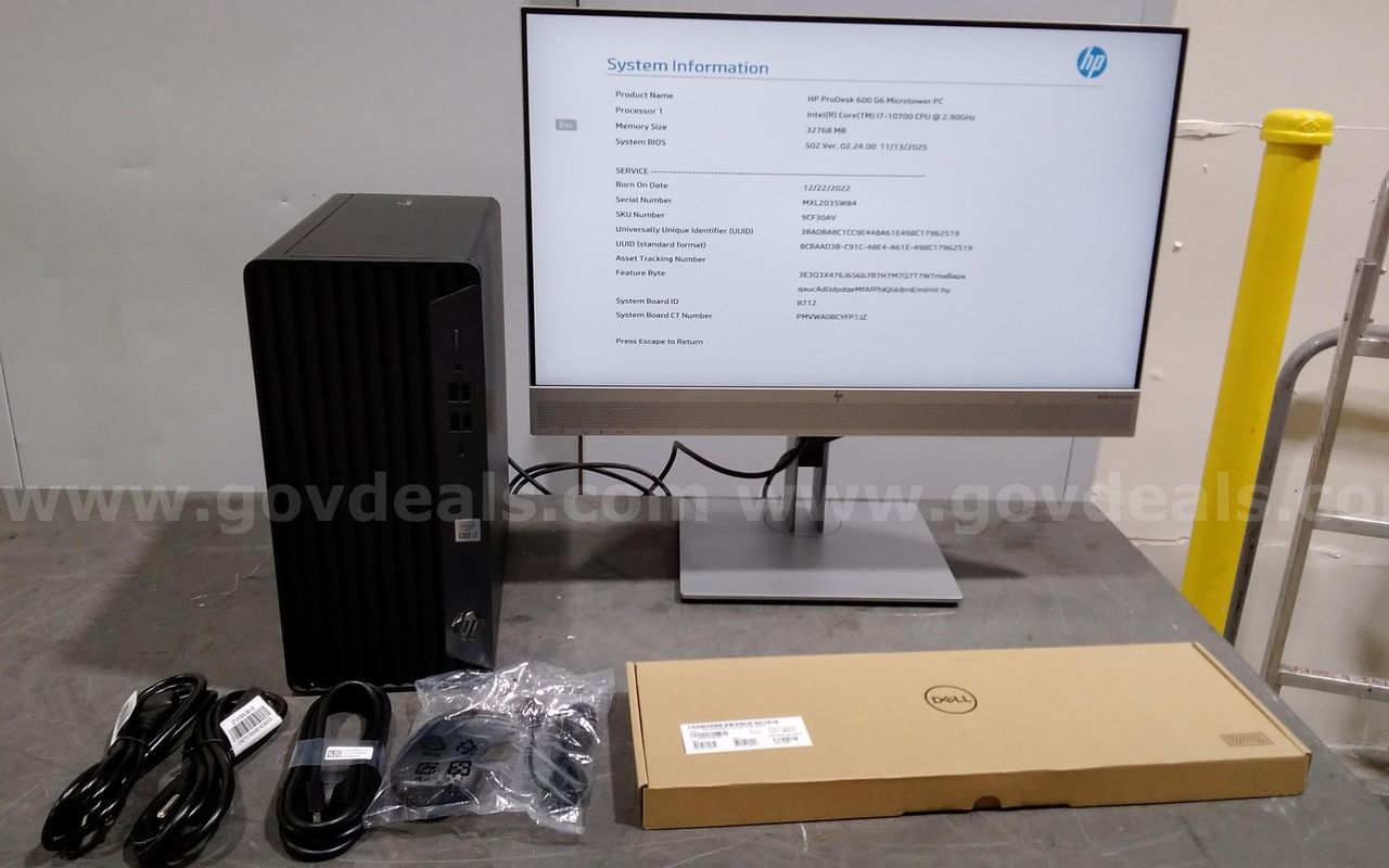 HP i7 10th generation Prodesk 600 G6 micro-PC.