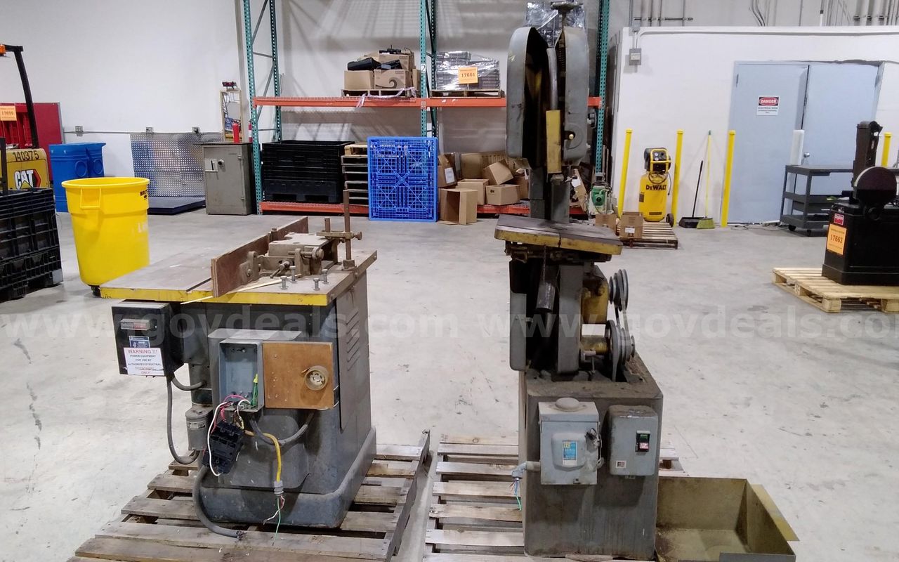 Lot of (2) Wood working machines.