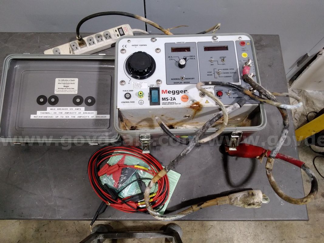 Megger MS-2A circuit Breaker and overload relay test set
