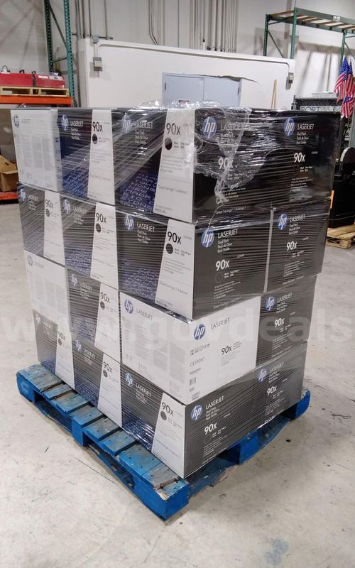 Lot of (24) HP 90X CE390XD Dual pack high volume printer cartridges. New old stock. All expired 2019.