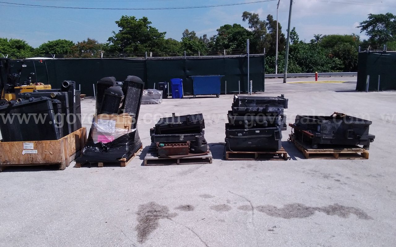 Lot of scrap Aluminum core radiators.