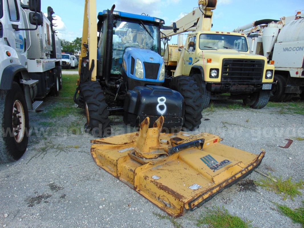 16-0581/ 2006 Ford New Holland TS115 tractor, with an Alamo mower attachment. WASD 26-12 #8