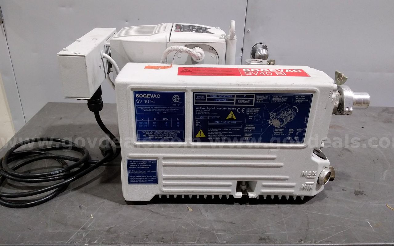 Sogevac SV 40 BI vacuum pump SV40BI, 230 volts