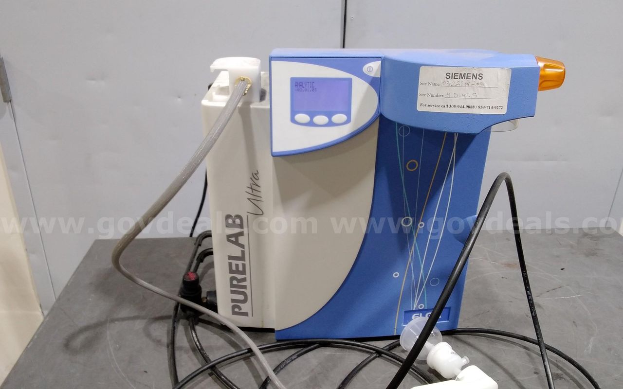 ELGA purelab ultra Model: ULXXANM2, lab water system.