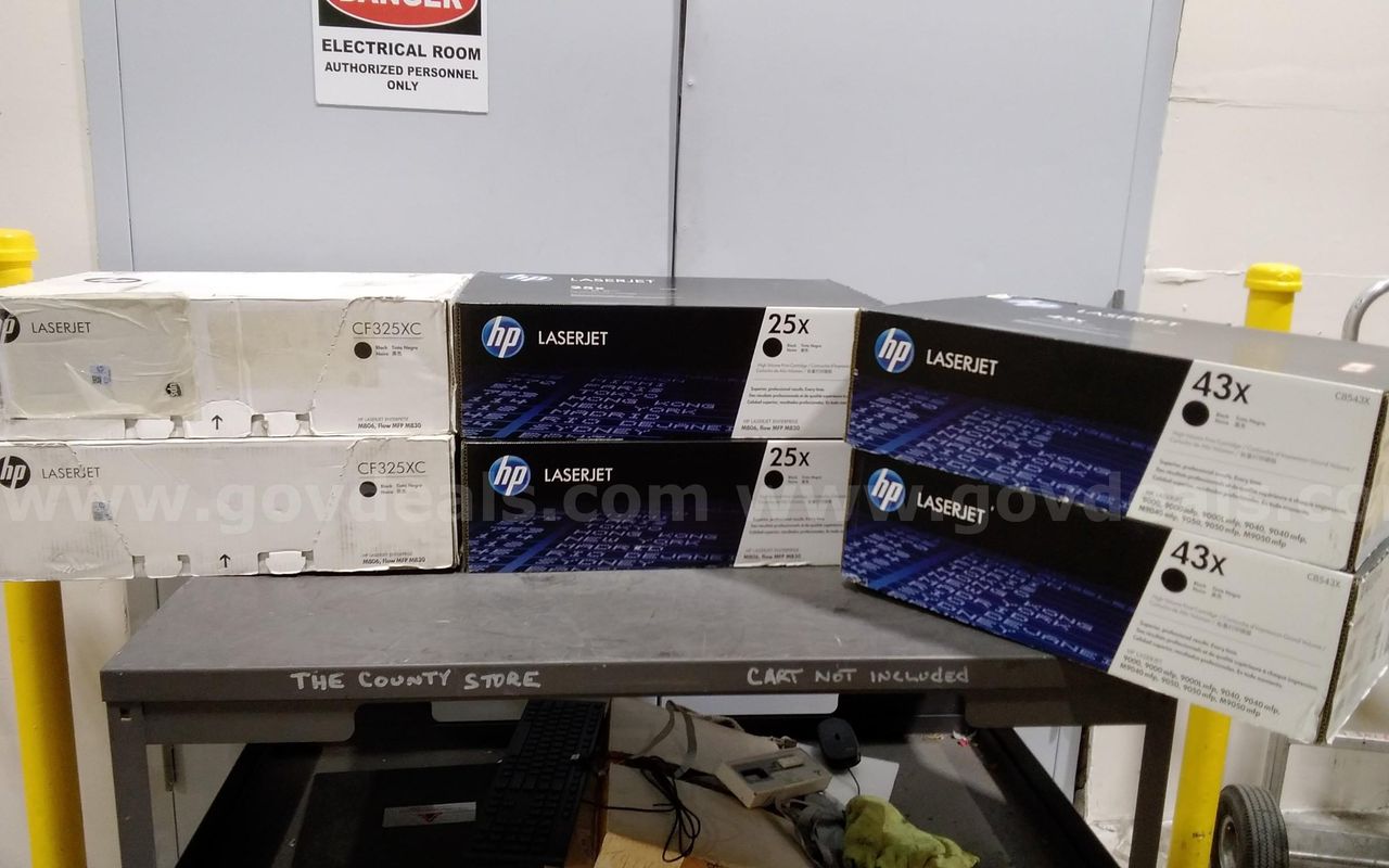 Lot of (6) HP toners 25X / 43X New / old stock all expired.