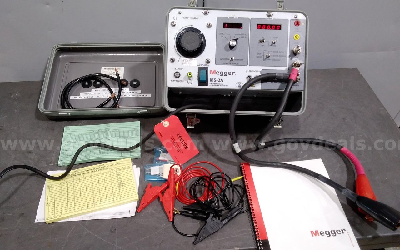 Megger MS-2A circuit Breaker and overload relay test set