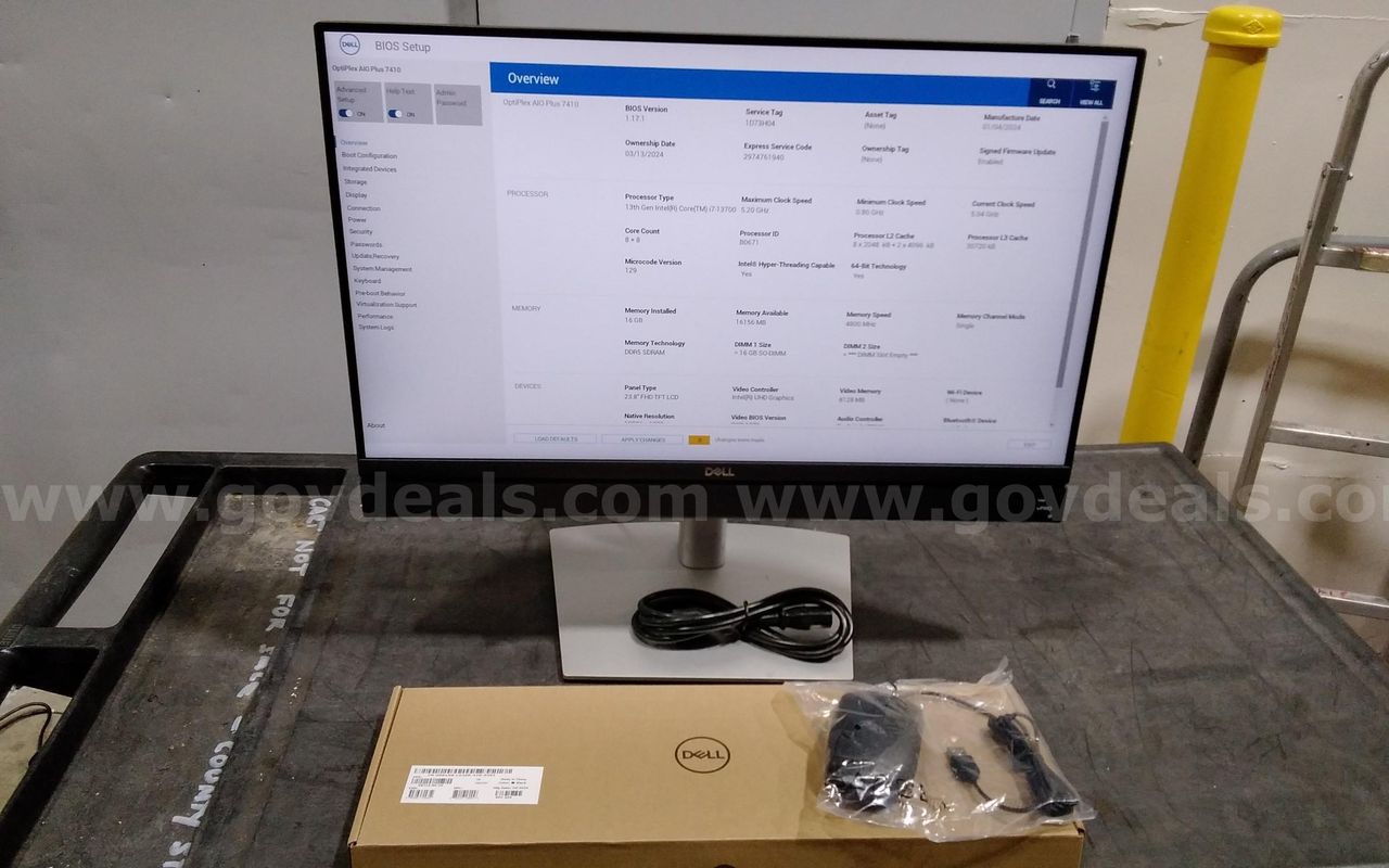 Dell Optiplex AIO Plus 7410 i7 13th generation.