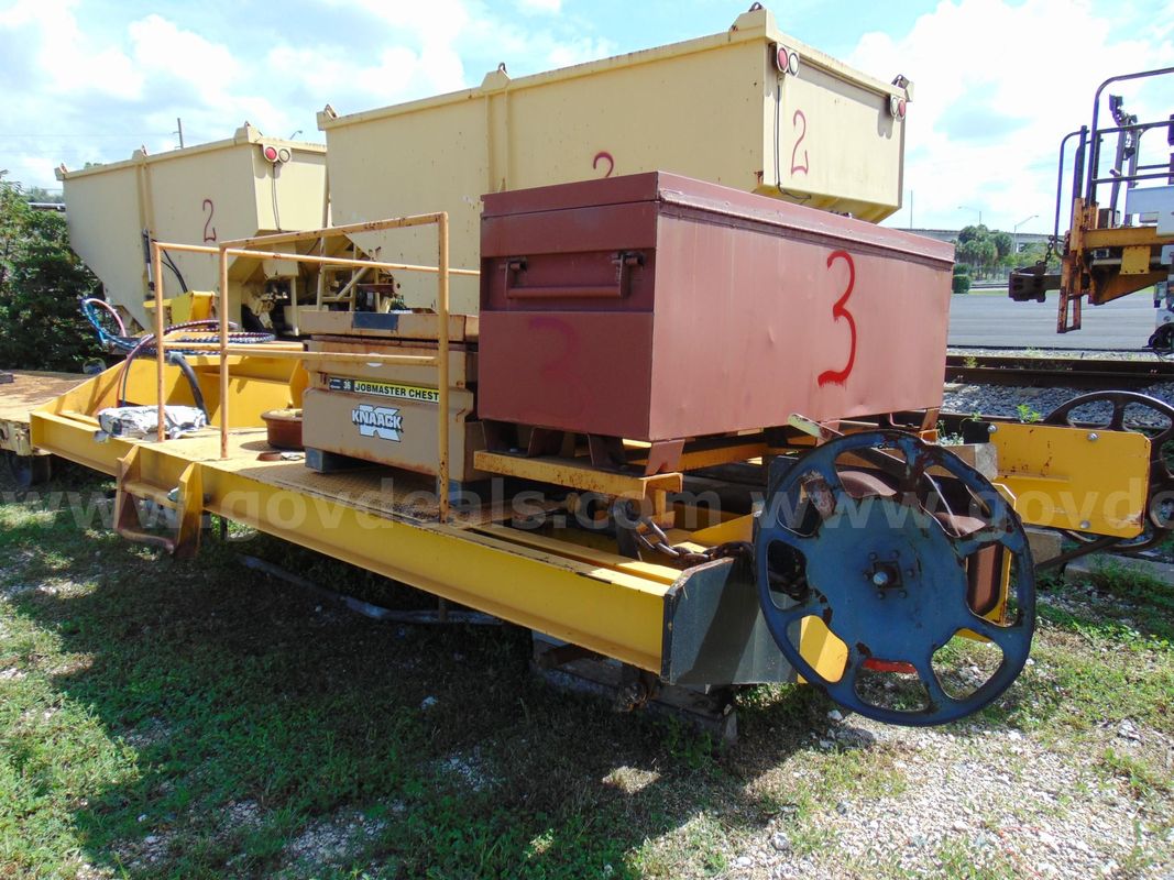 Geismar rail train coupler car. The items are being sold as scrap. DTPW 26-12 #3