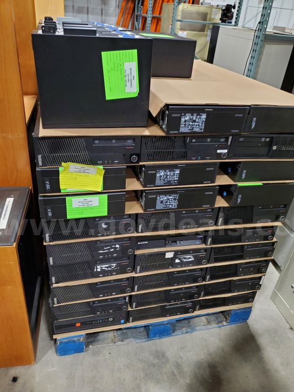 1 pallet of (103) working pc's **NO HARD DRIVES**