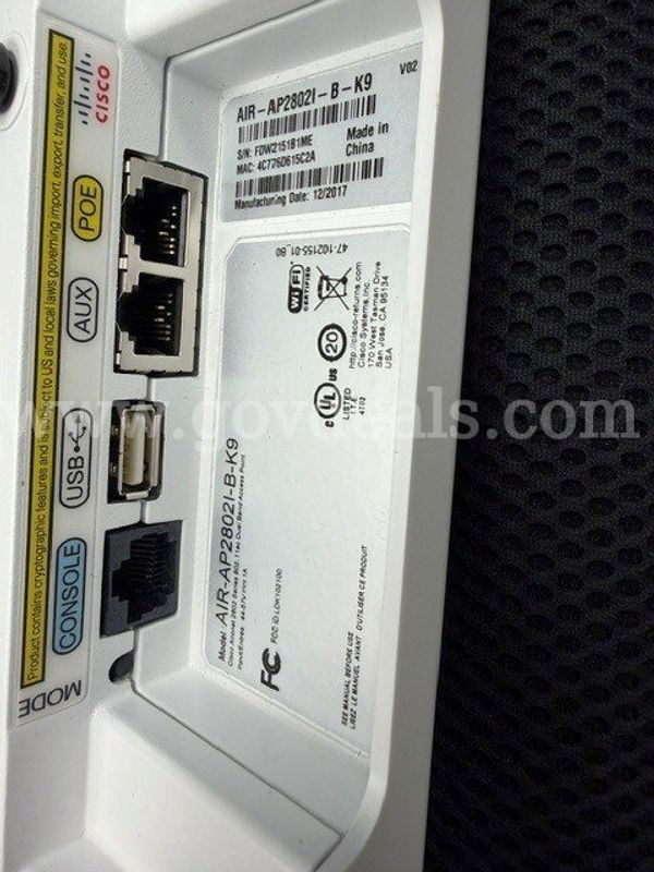 Cisco Aironet 2802I (model AIR-AP2802I-B-K9) 102 UNITS