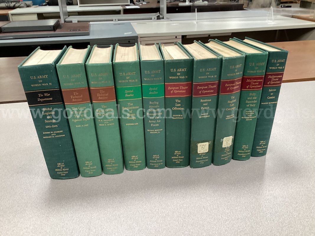 10 - Volumes  of "The U.S. Army in WW II"