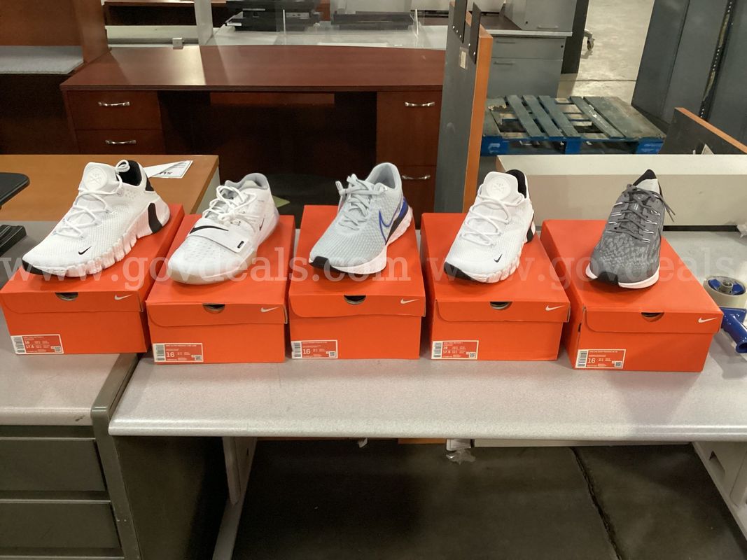 5 - Pairs of Size 16 Nike Shoes
