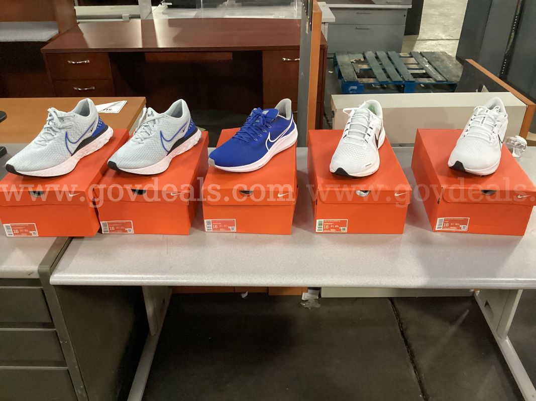 5 - Pairs of Size 16 Nike Shoes