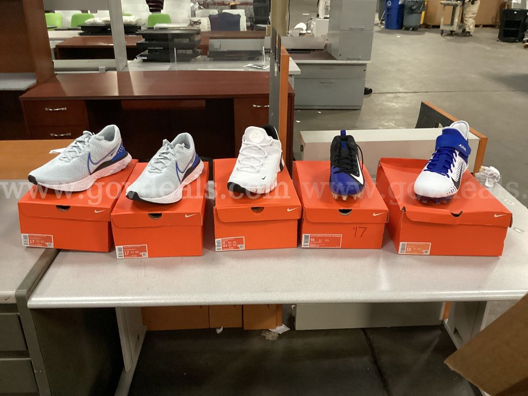 5 - Pairs of Nike Shoes (1 - size 15, 2 - size 17, and 1 - size 18)