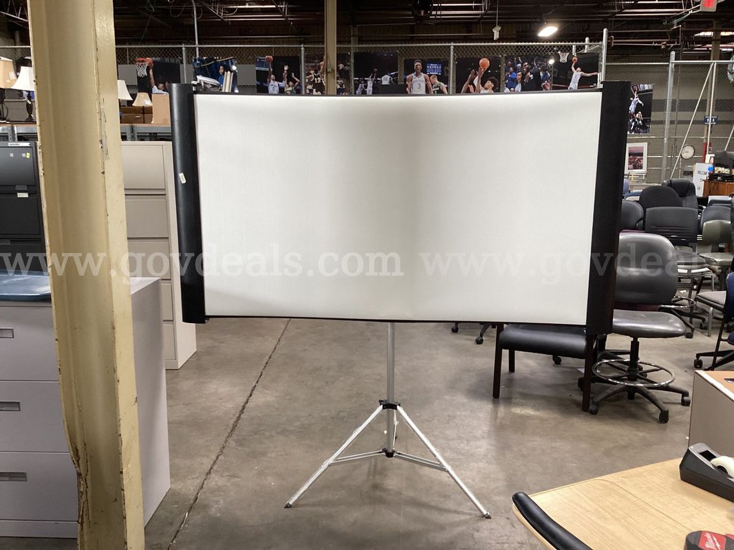 3 - Projector Screens with Stands