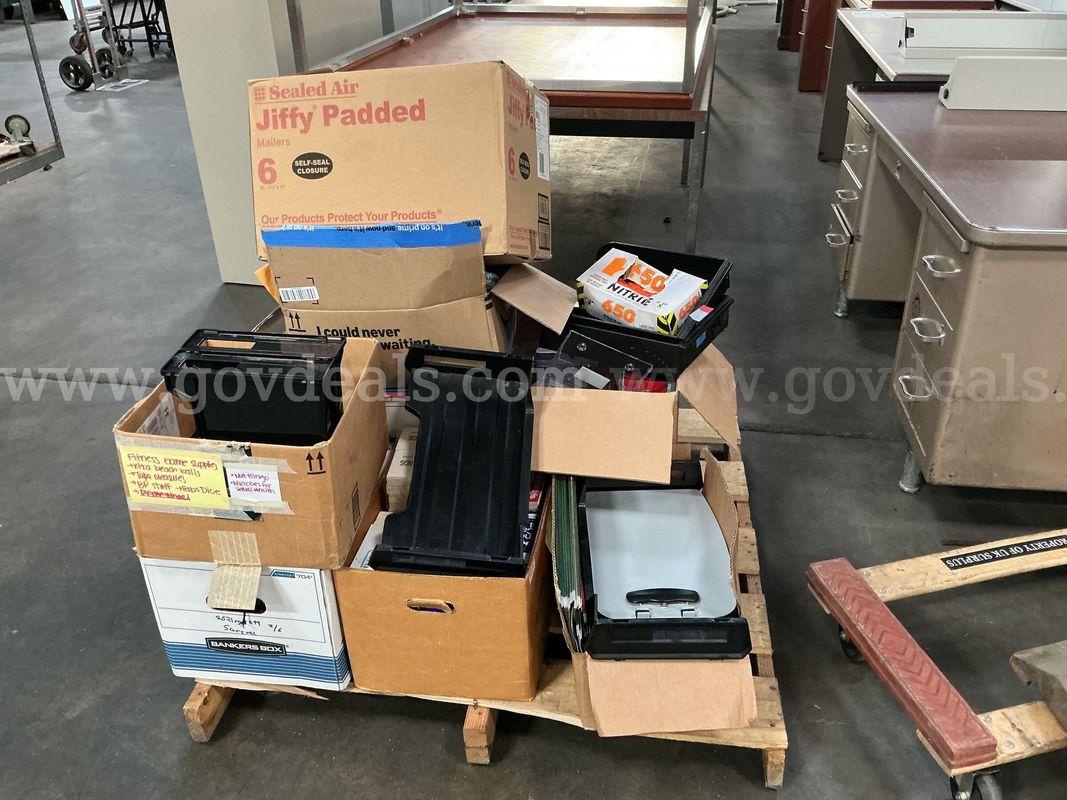 Pallet of Office Supplies.