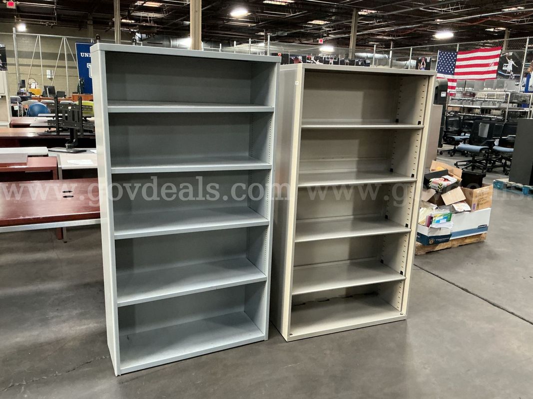 2 - Metal Bookcases