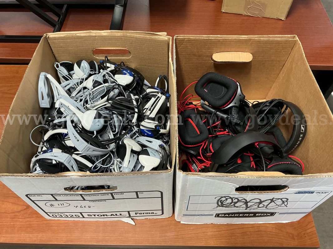 2 - Boxes of Headphones