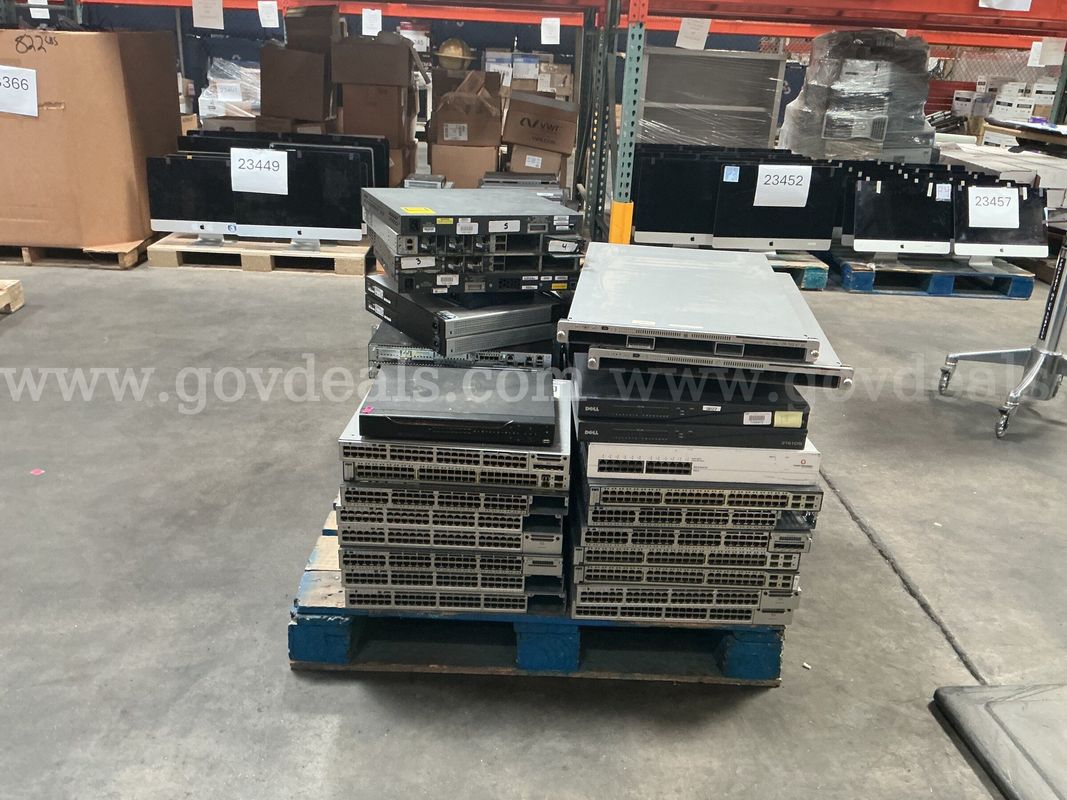 Pallet of Switches and Rack Power Strips