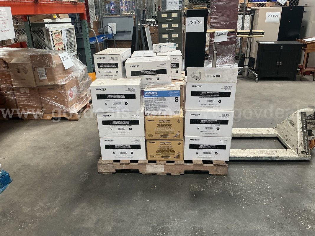 Pallet of Nitrile & Latex Gloves