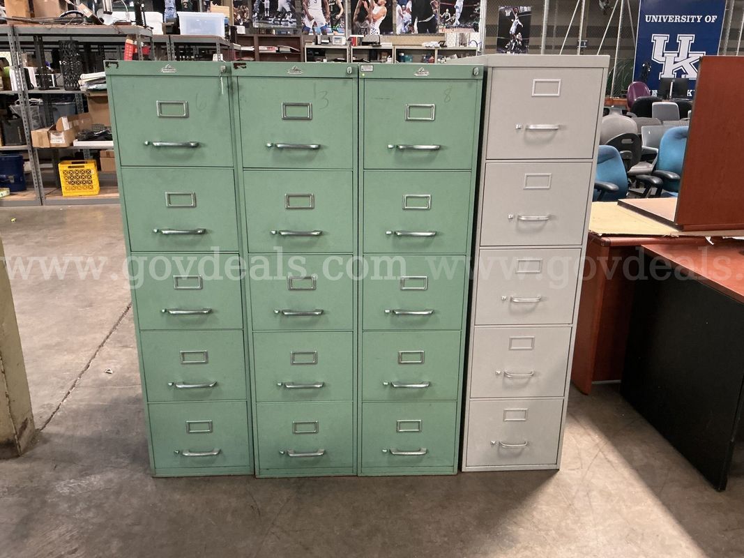 4 - 5 Drawer Filing Cabinets.