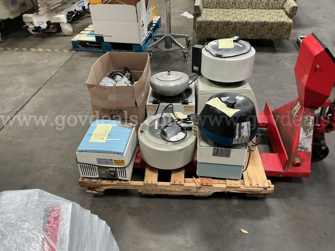 Pallet of Centrifiges and Accessories