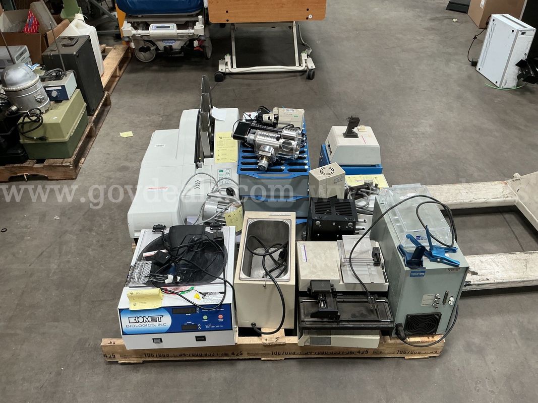 Pallet of Various Laboratory Equipment