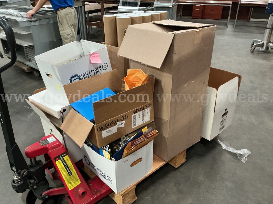 Pallet of Office Supplies.