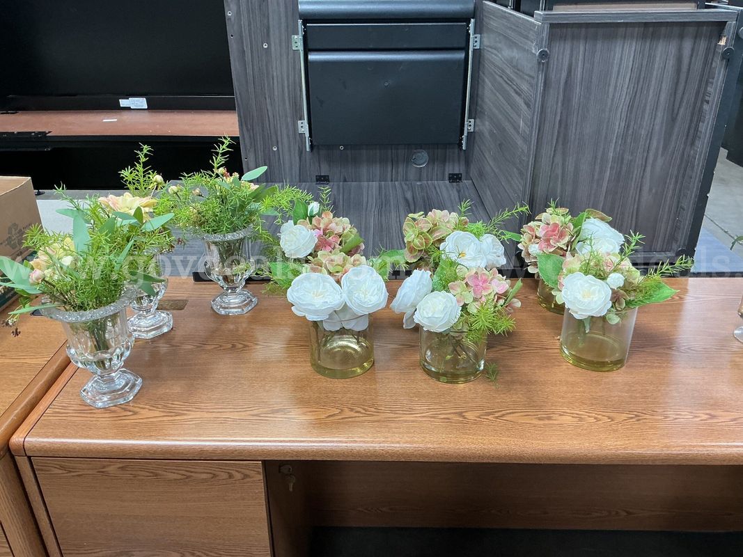 10 - Fake Flower Arrangements.