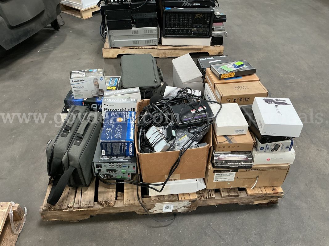 Pallet of Audio/Video Equipment