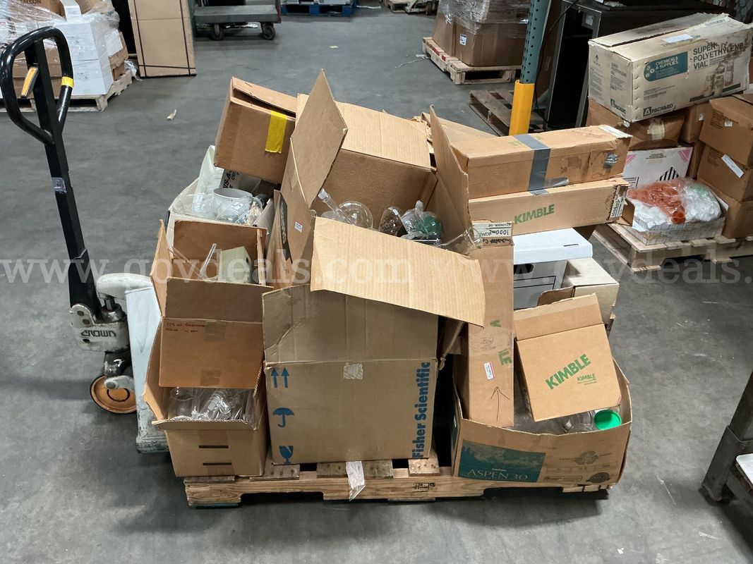 Pallet of Lab Glass