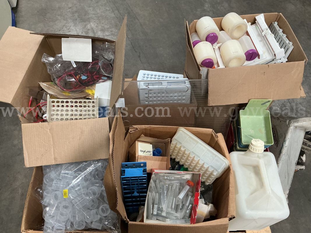 Pallet of Lab Plastic