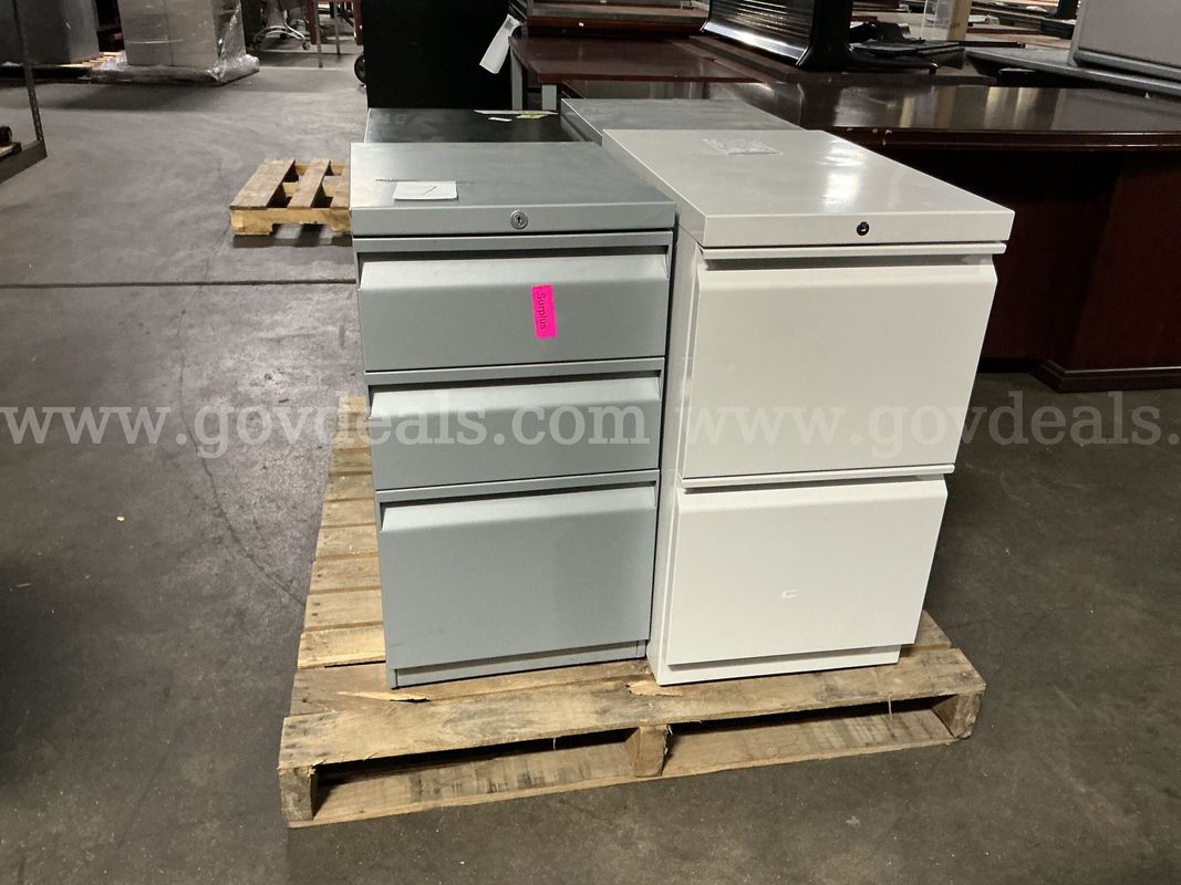 3 - 3 Drawer Cabinets and 1 - 2 Drawer Cabinet
