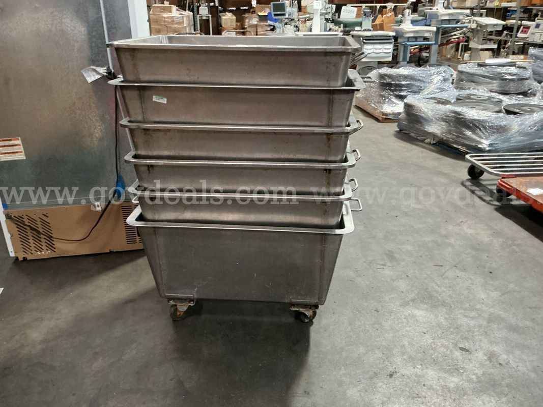 6 - Aluminum Rolling Tubs