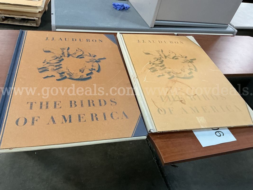 2 - Hardbound Books of John James Audubon's Birds of America. (Leipzig Edition Edition)and 22 - Loose Reprints