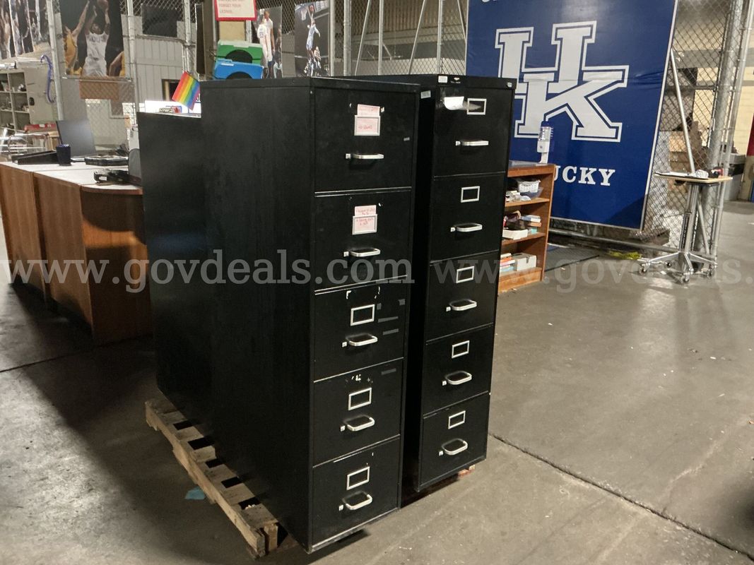 4 - Filing Cabinets. (Various Sizes)