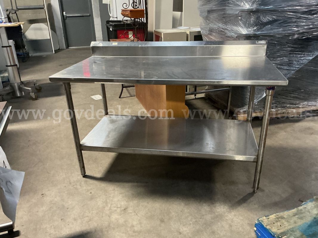 Stainless Steel Prep Table.
