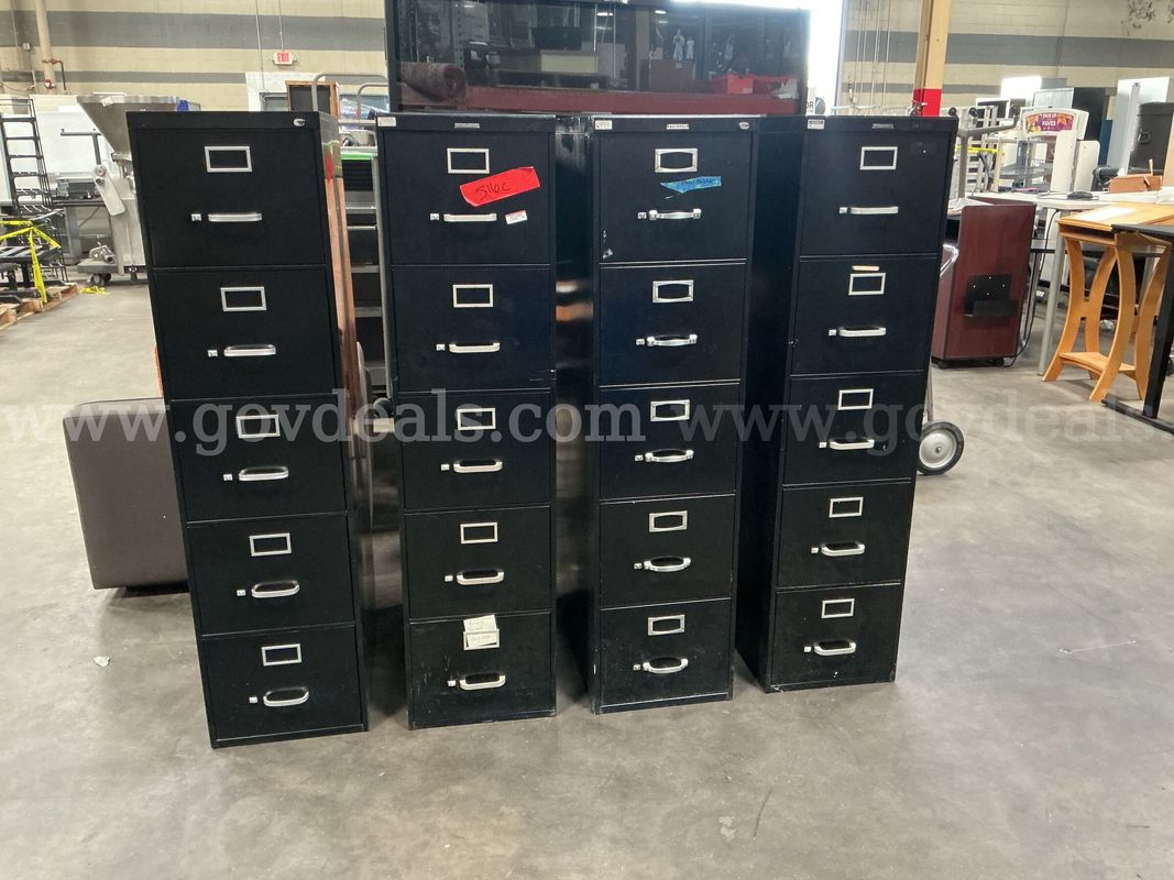 4 - 5 Drawer Filing Cabinets.