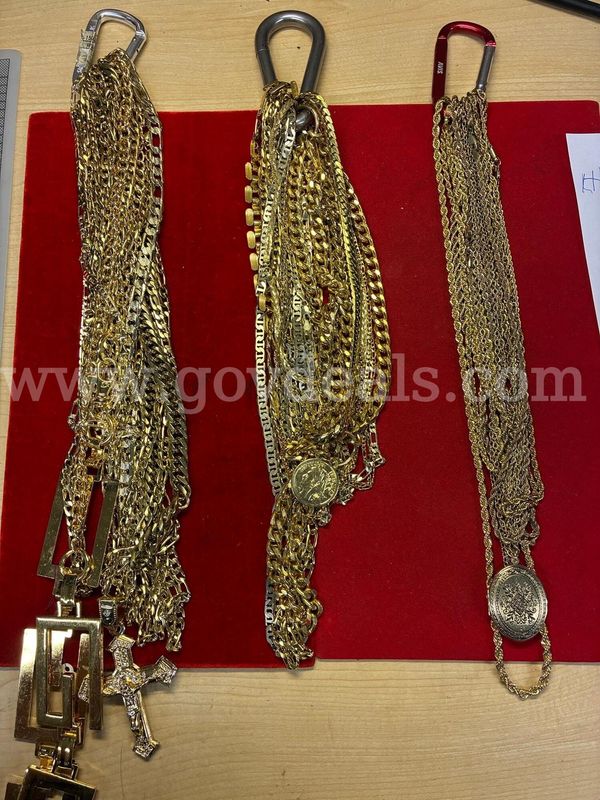 34 EA Gold Plated Chains