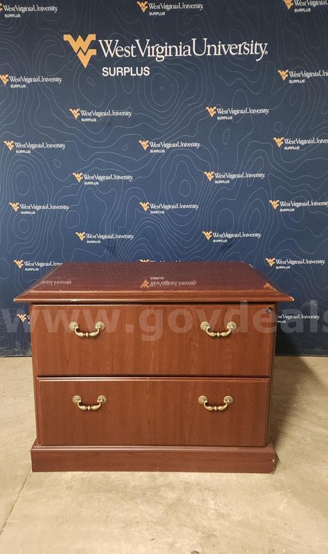 Wooden 2 drawer filing cabinet