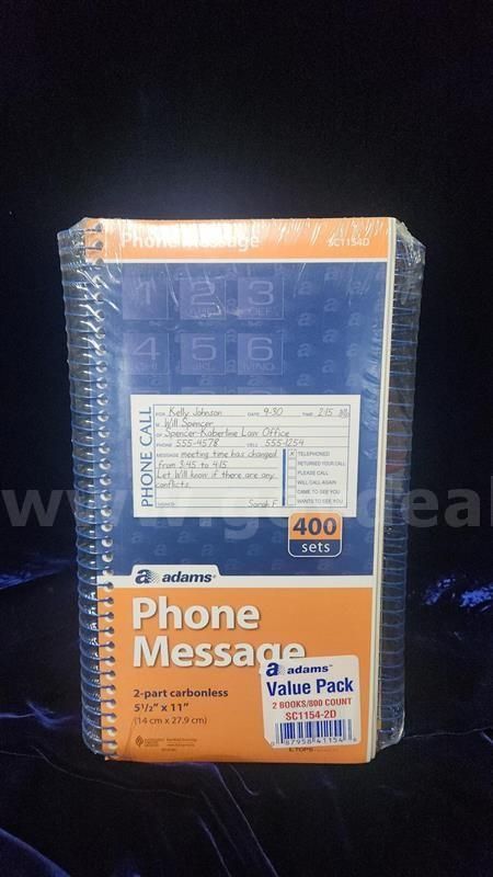 NEW 2pk message books