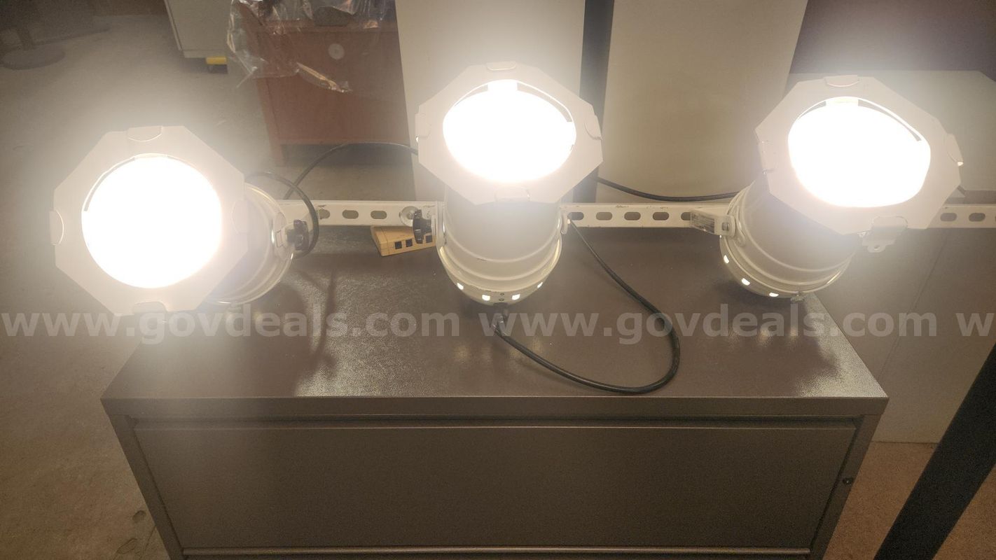 Set of 3 stage lights