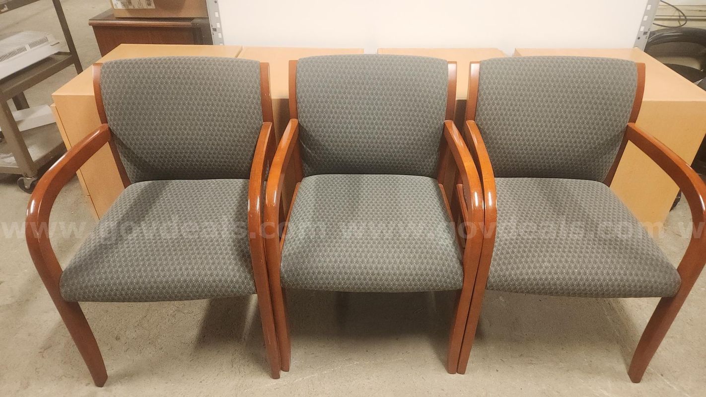3 matching armchairs